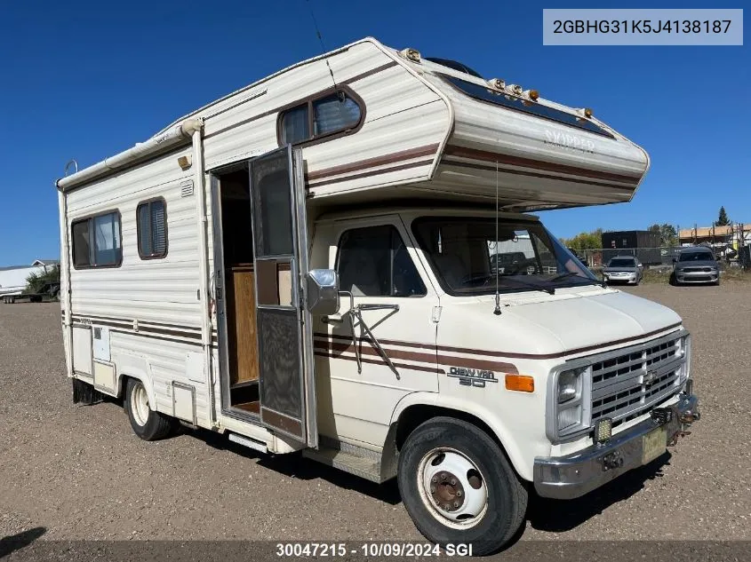 1988 Chevrolet G30 VIN: 2GBHG31K5J4138187 Lot: 30047215