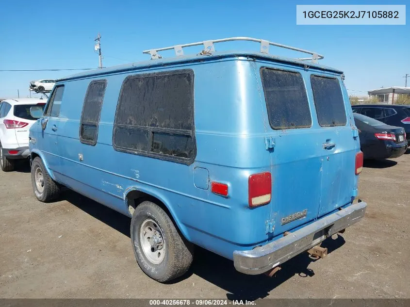 1988 Chevrolet G20 VIN: 1GCEG25K2J7105882 Lot: 40256678