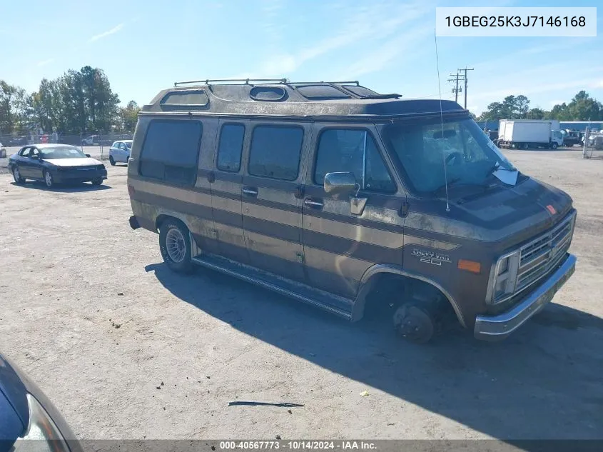 1988 Chevrolet G20 VIN: 1GBEG25K3J7146168 Lot: 40567773