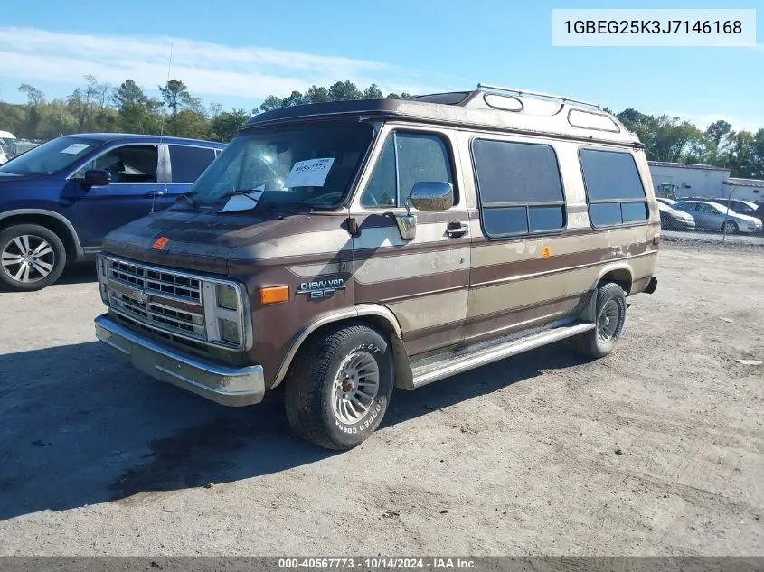 1988 Chevrolet G20 VIN: 1GBEG25K3J7146168 Lot: 40567773