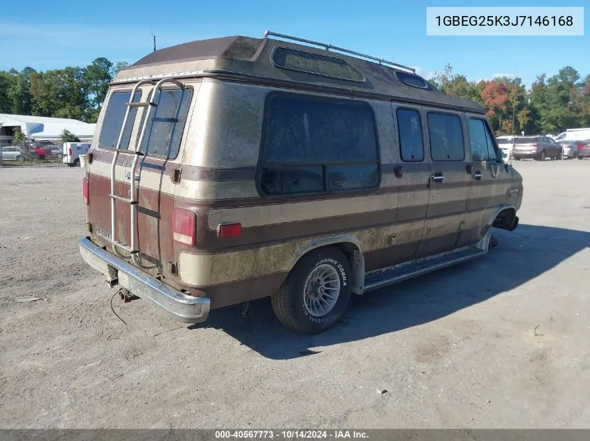 1988 Chevrolet G20 VIN: 1GBEG25K3J7146168 Lot: 40567773