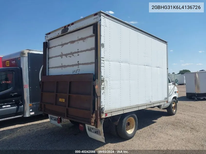 1990 Chevrolet G30 VIN: 2GBHG31K6L4136726 Lot: 40242088