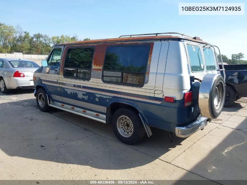 1991 Chevrolet G20 VIN: 1GBEG25K3M7124935 Lot: 40336408