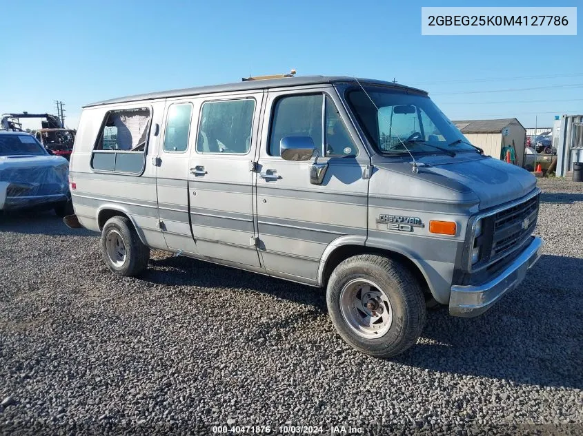 1991 Chevrolet G20 VIN: 2GBEG25K0M4127786 Lot: 40471876