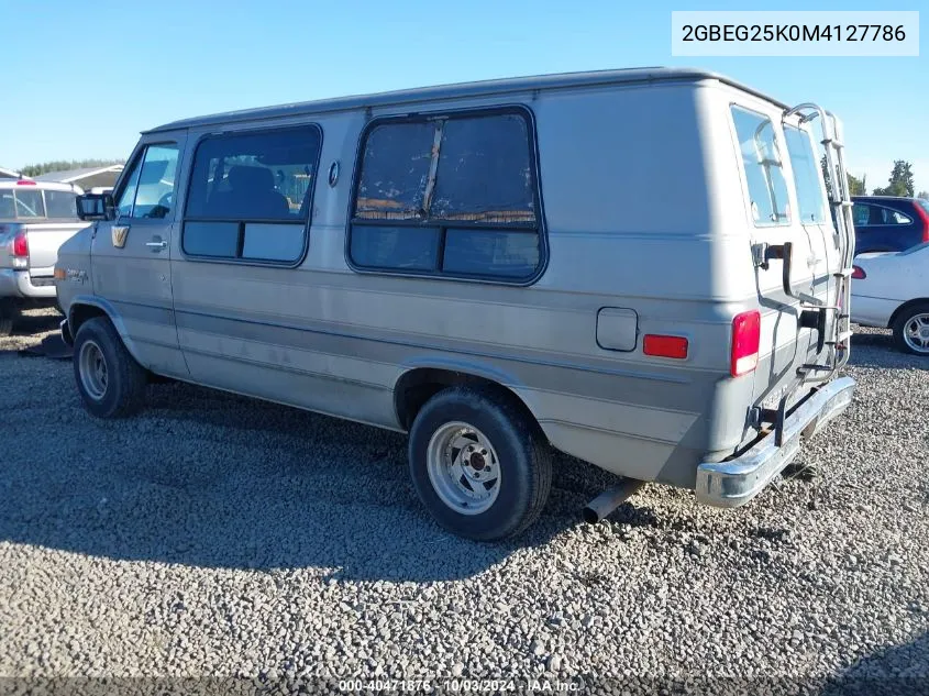 1991 Chevrolet G20 VIN: 2GBEG25K0M4127786 Lot: 40471876