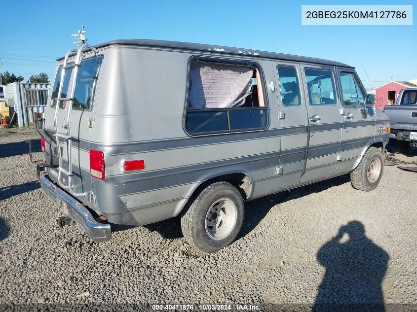 1991 Chevrolet G20 VIN: 2GBEG25K0M4127786 Lot: 40471876