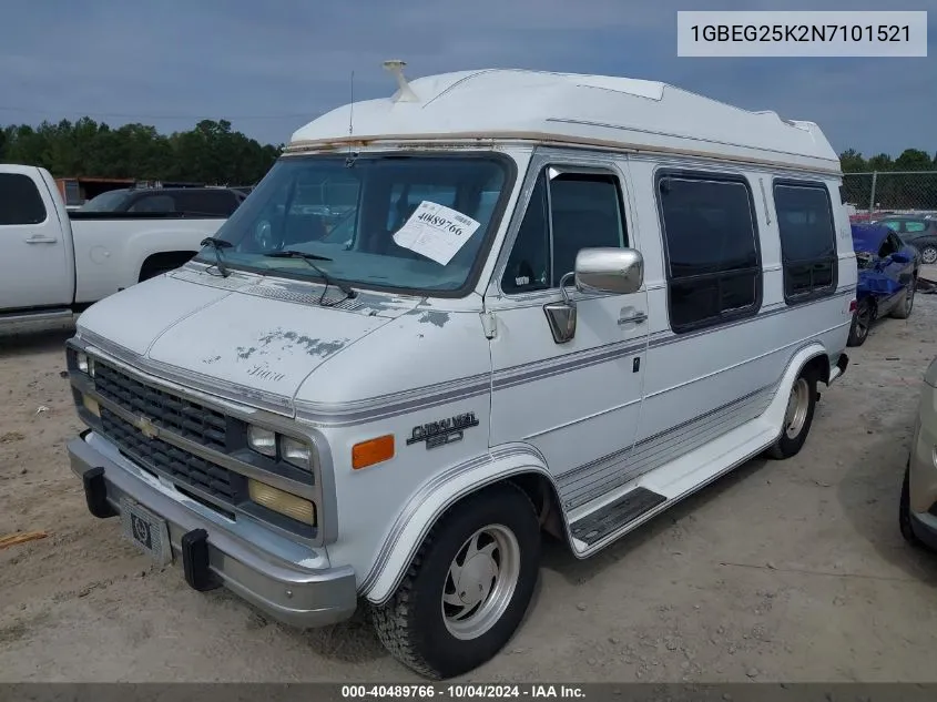 1992 Chevrolet G20 VIN: 1GBEG25K2N7101521 Lot: 40489766