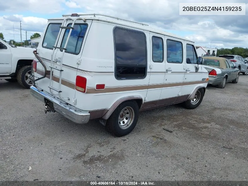 1992 Chevrolet G20 VIN: 2GBEG25Z4N4159235 Lot: 40606164