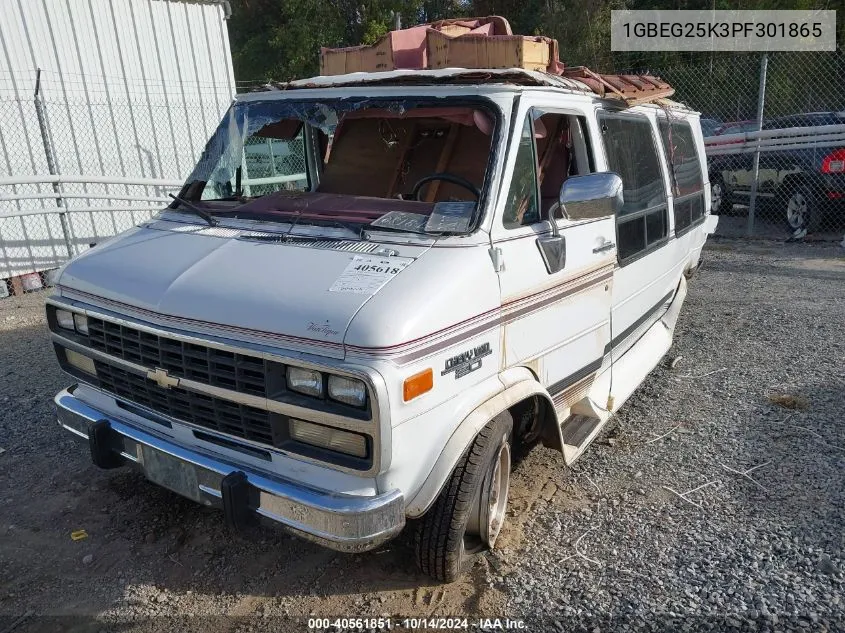 1993 Chevrolet G20 VIN: 1GBEG25K3PF301865 Lot: 40561851