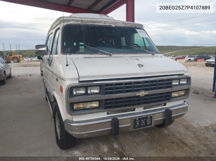 1993 Chevrolet G20 VIN: 2GBEG25Z7P4107889 Lot: 40709344