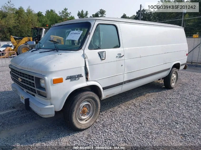 1995 Chevrolet G30 VIN: 1GCGG39K8SF201242 Lot: 40248819