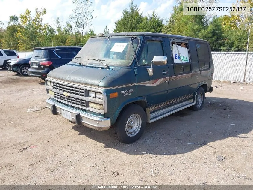 1995 Chevrolet G20 VIN: 1GBEG25Z7SF252837 Lot: 40654908