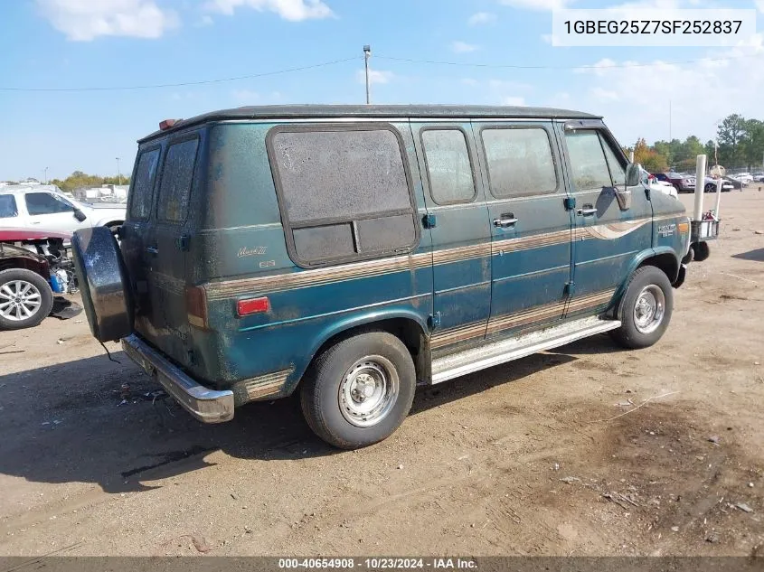 1995 Chevrolet G20 VIN: 1GBEG25Z7SF252837 Lot: 40654908