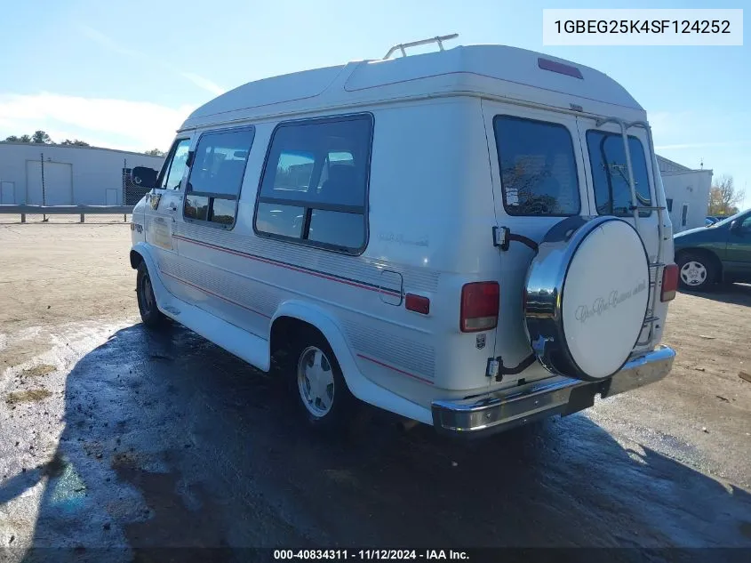 1995 Chevrolet G20 VIN: 1GBEG25K4SF124252 Lot: 40834311