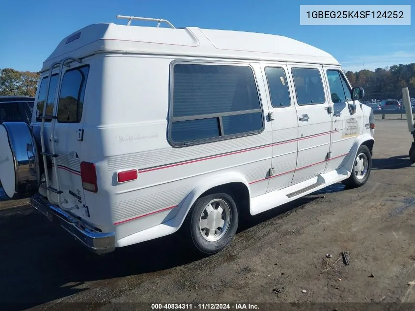 1995 Chevrolet G20 VIN: 1GBEG25K4SF124252 Lot: 40834311