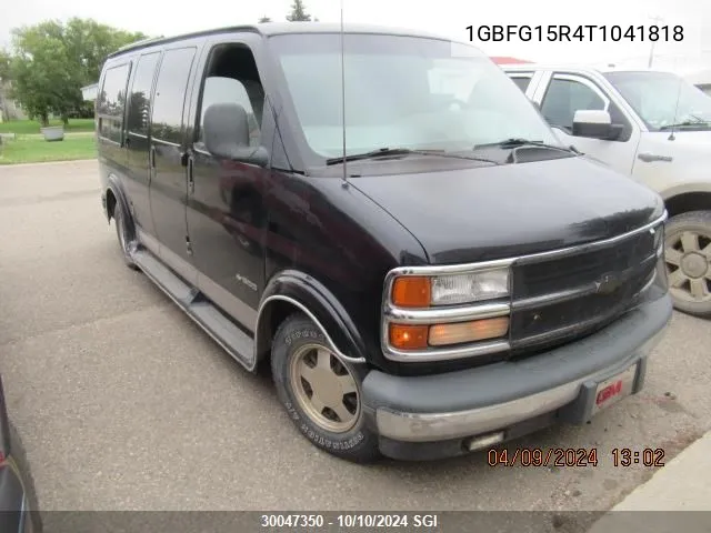 1996 Chevrolet G10 VIN: 1GBFG15R4T1041818 Lot: 30047350