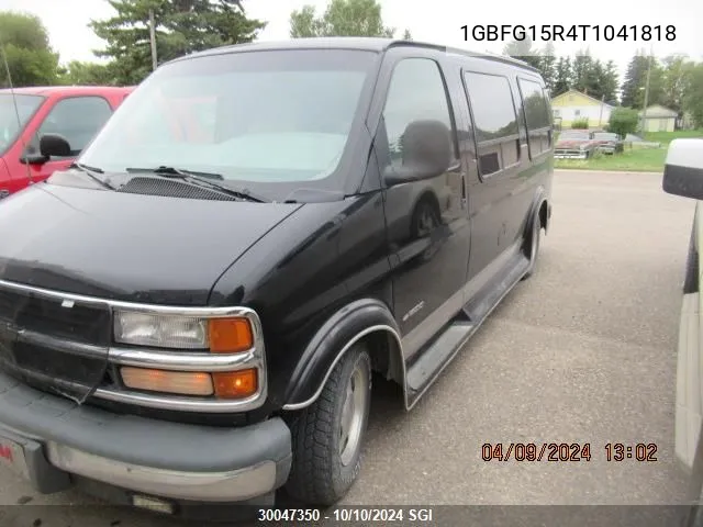 1996 Chevrolet G10 VIN: 1GBFG15R4T1041818 Lot: 30047350