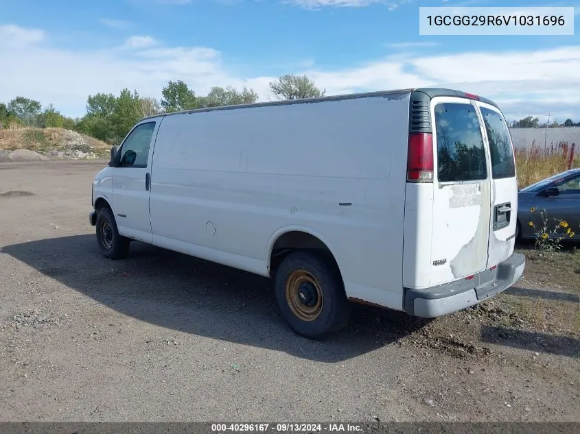 1997 Chevrolet Chevy Van VIN: 1GCGG29R6V1031696 Lot: 40296167