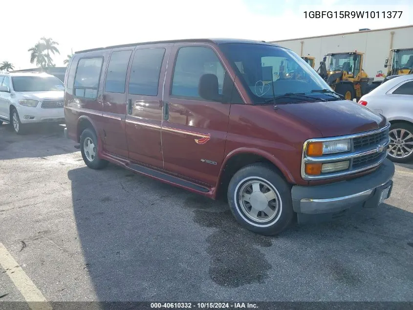 1998 Chevrolet Chevy Van G1500 VIN: 1GBFG15R9W1011377 Lot: 40610332