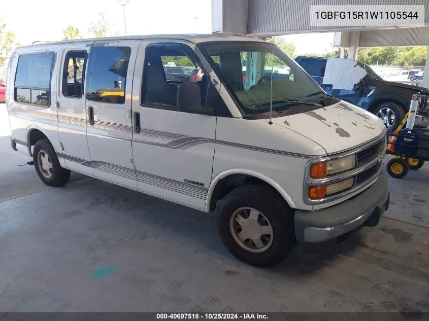 1998 Chevrolet Chevy Van G1500 VIN: 1GBFG15R1W1105544 Lot: 40697518