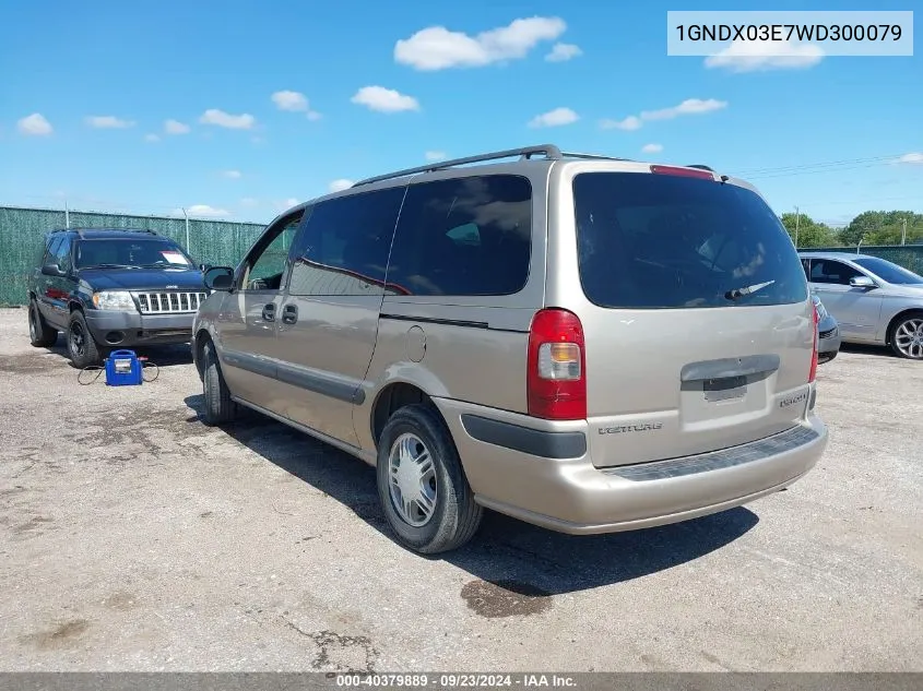 1998 Chevrolet Venture VIN: 1GNDX03E7WD300079 Lot: 40379889