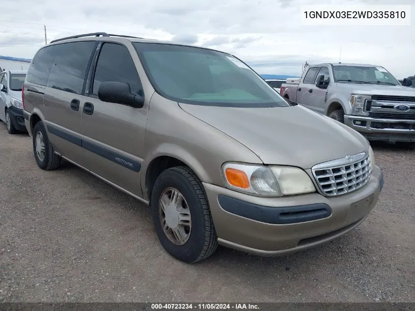 1GNDX03E2WD335810 1998 Chevrolet Venture