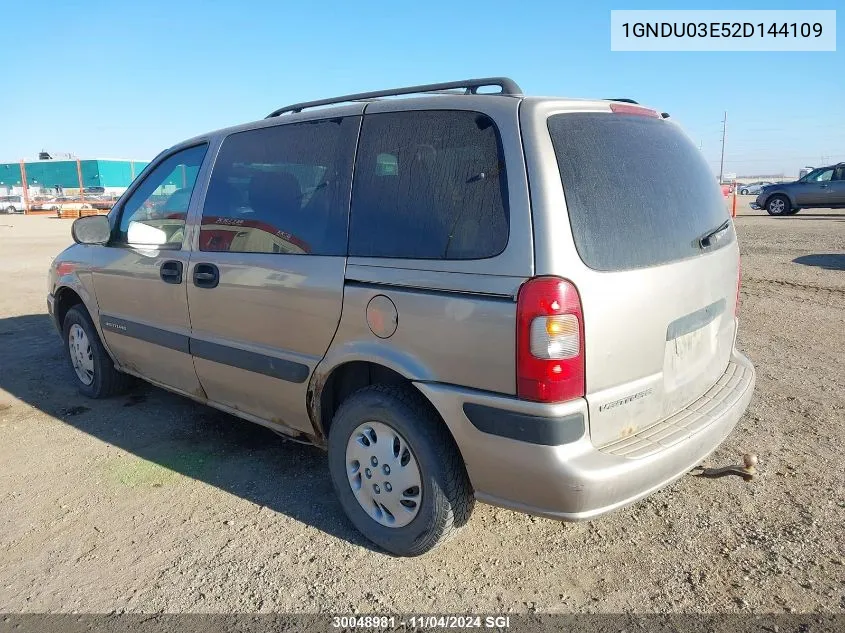 1GNDU03E52D144109 2002 Chevrolet Venture