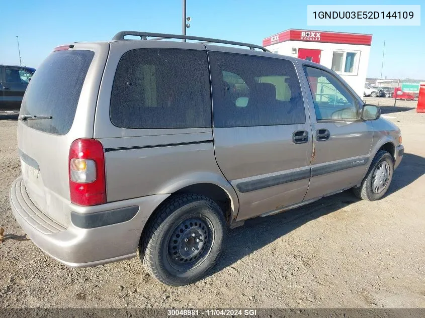 1GNDU03E52D144109 2002 Chevrolet Venture