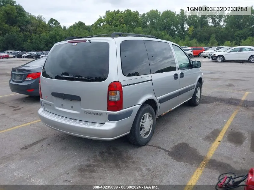 1GNDU03E32D233788 2002 Chevrolet Venture Ls