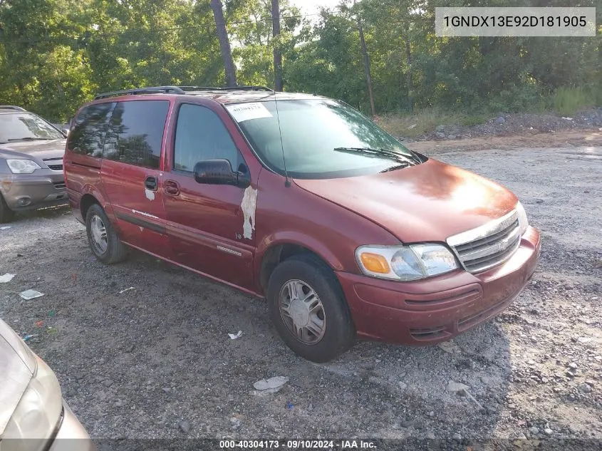 1GNDX13E92D181905 2002 Chevrolet Venture Warner Bros. Edition