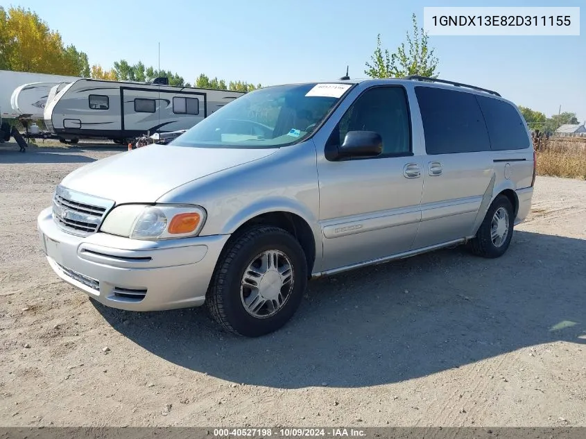 2002 Chevrolet Venture Luxury VIN: 1GNDX13E82D311155 Lot: 40527198