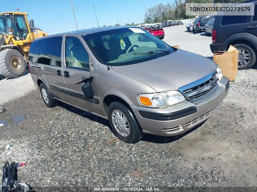 2002 Chevrolet Venture Plus VIN: 1GNDX03E82D273579 Lot: 40589659