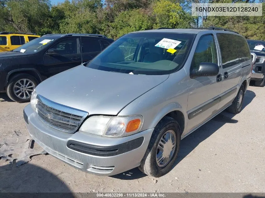 1GNDX03E12D128240 2002 Chevrolet Venture