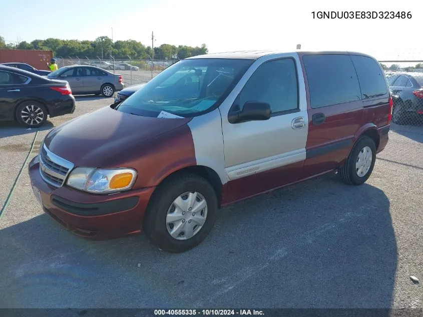 1GNDU03E83D323486 2003 Chevrolet Venture