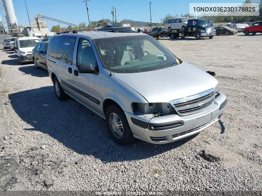 2003 Chevrolet Venture Ls VIN: 1GNDX03E23D178825 Lot: 40566918