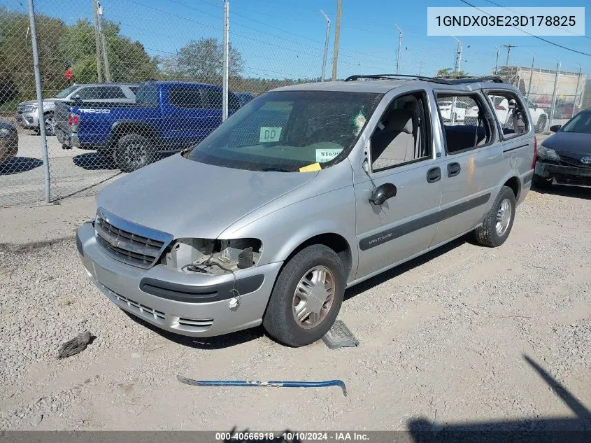 2003 Chevrolet Venture Ls VIN: 1GNDX03E23D178825 Lot: 40566918