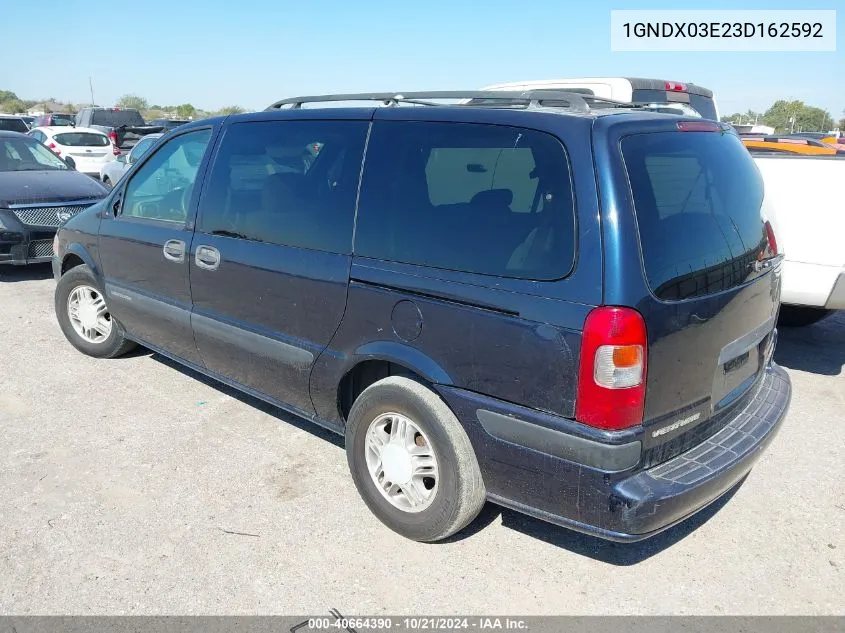 1GNDX03E23D162592 2003 Chevrolet Venture Ls