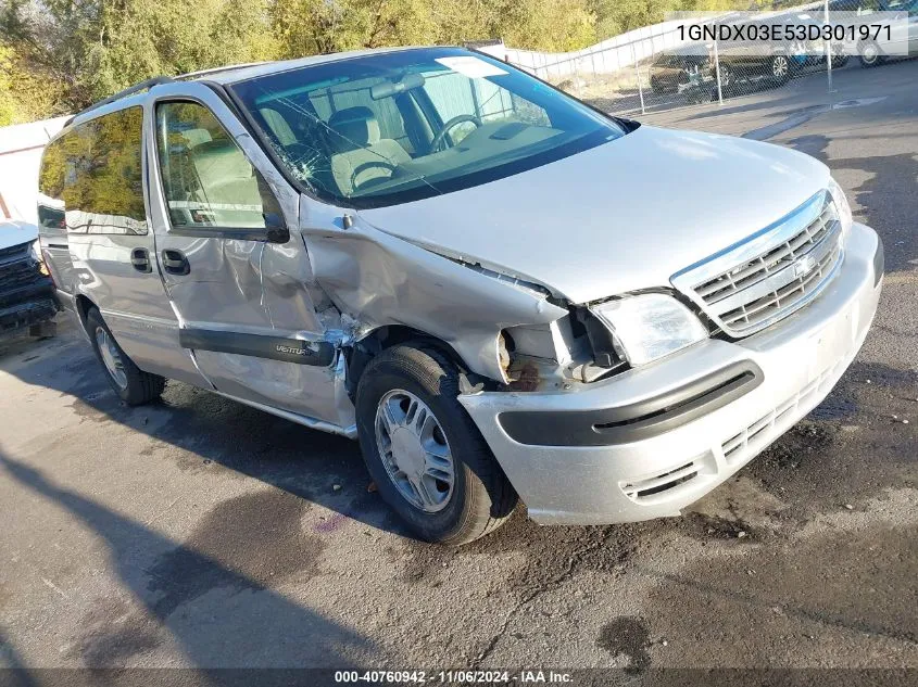 2003 Chevrolet Venture Ls VIN: 1GNDX03E53D301971 Lot: 40760942