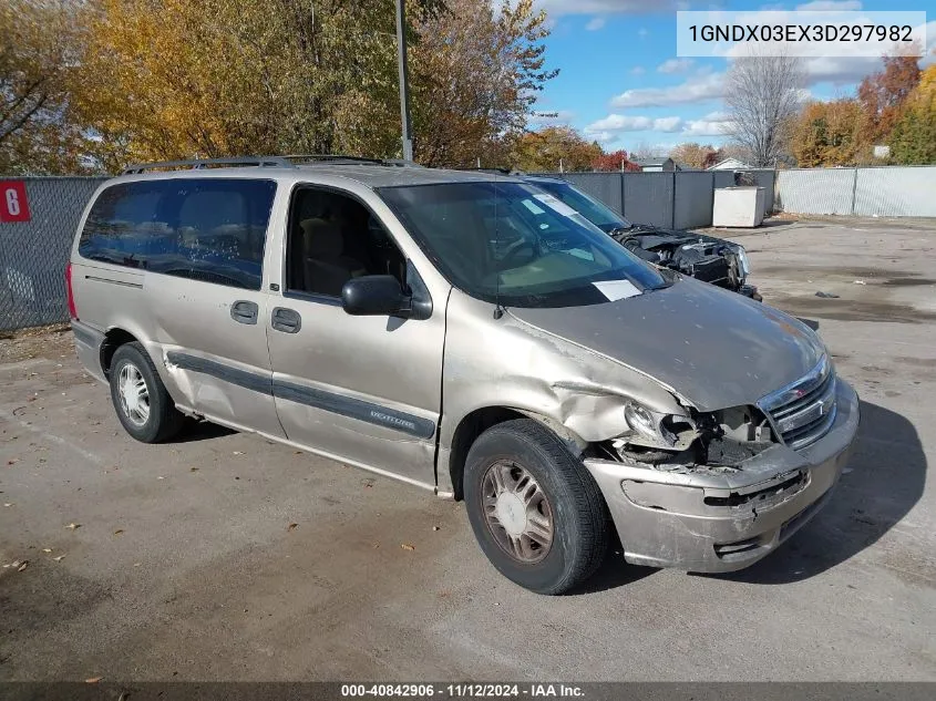 2003 Chevrolet Venture Ls VIN: 1GNDX03EX3D297982 Lot: 40842906