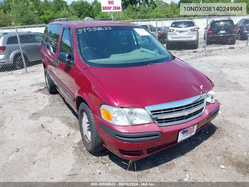 1GNDX03E14D249904 2004 Chevrolet Venture Ls