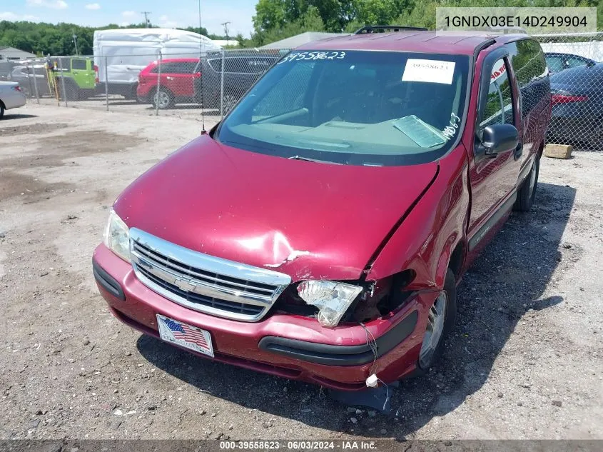 1GNDX03E14D249904 2004 Chevrolet Venture Ls