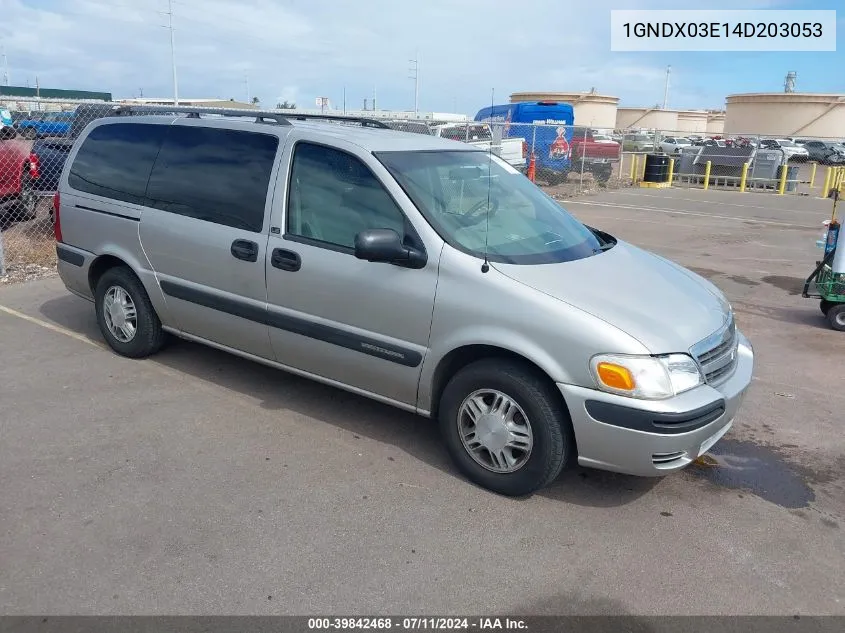 2004 Chevrolet Venture Ls VIN: 1GNDX03E14D203053 Lot: 39842468