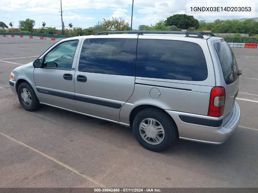 2004 Chevrolet Venture Ls VIN: 1GNDX03E14D203053 Lot: 39842468