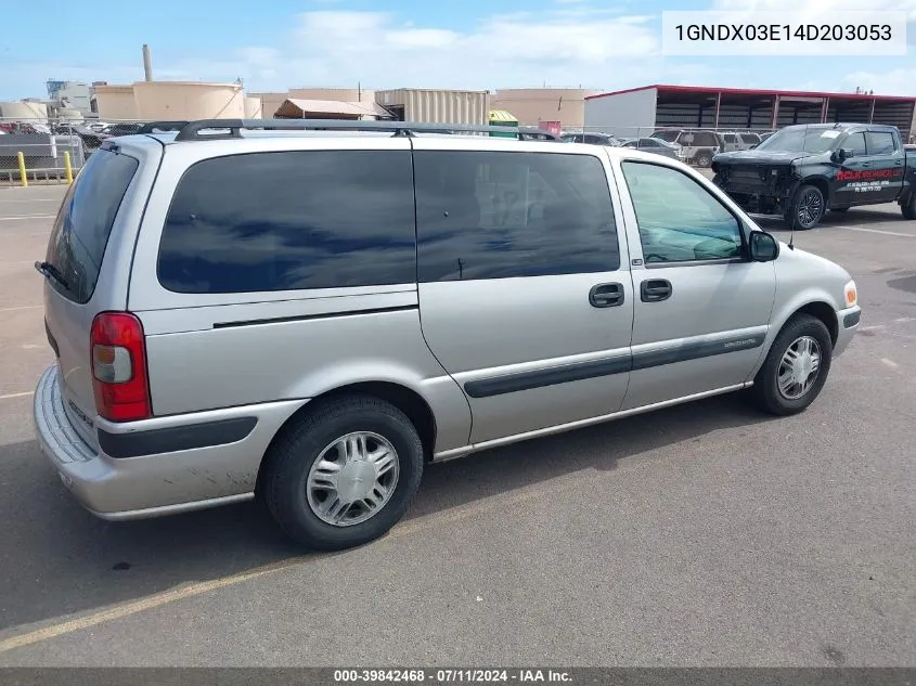 2004 Chevrolet Venture Ls VIN: 1GNDX03E14D203053 Lot: 39842468