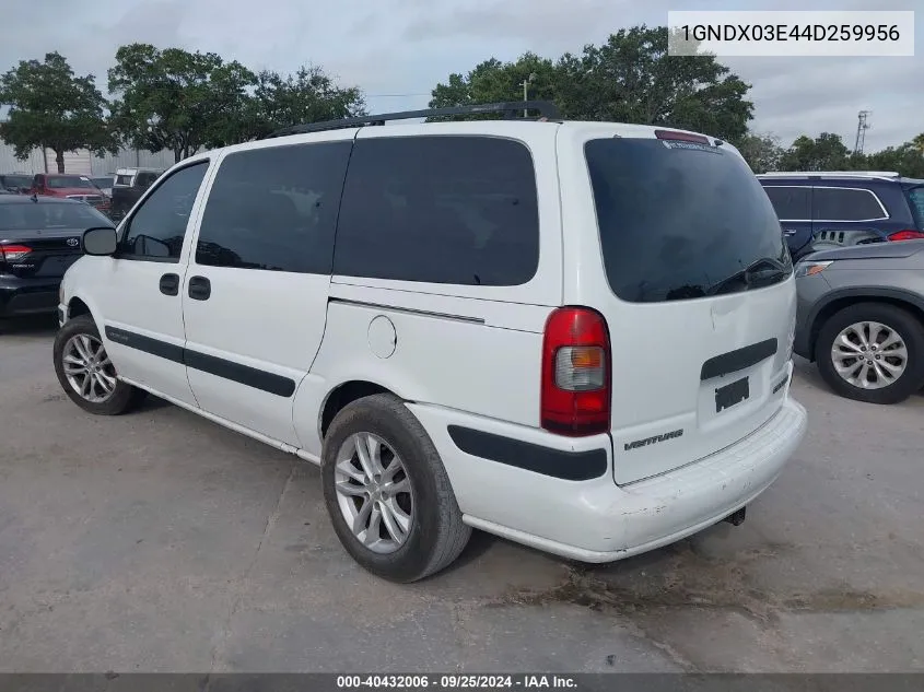 1GNDX03E44D259956 2004 Chevrolet Venture Ls