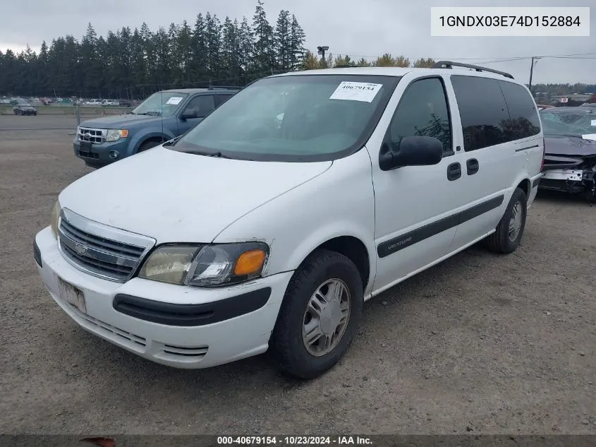 1GNDX03E74D152884 2004 Chevrolet Venture Ls