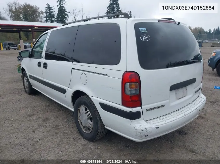 1GNDX03E74D152884 2004 Chevrolet Venture Ls