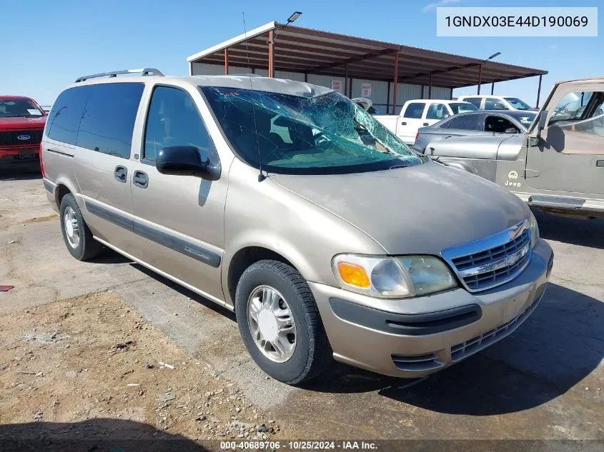 1GNDX03E44D190069 2004 Chevrolet Venture Ls