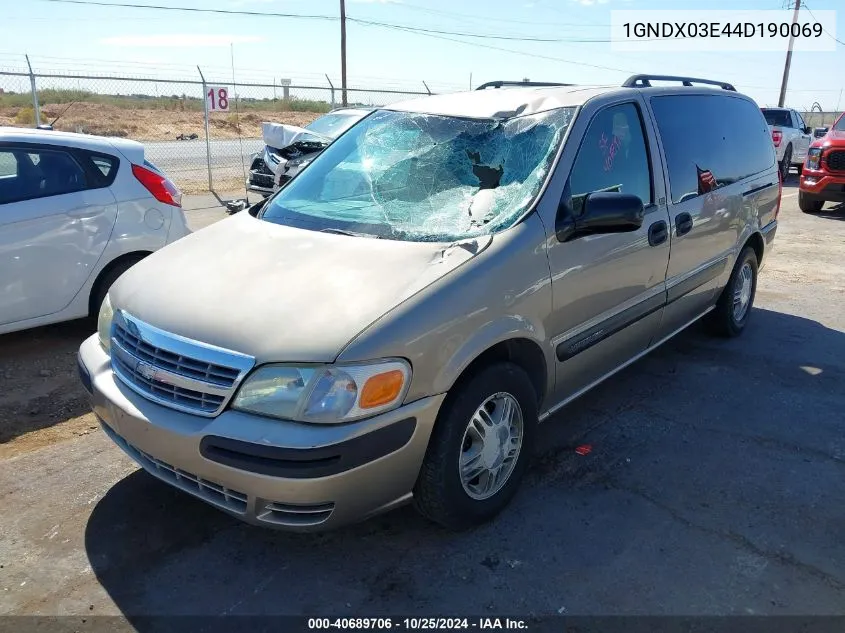 1GNDX03E44D190069 2004 Chevrolet Venture Ls