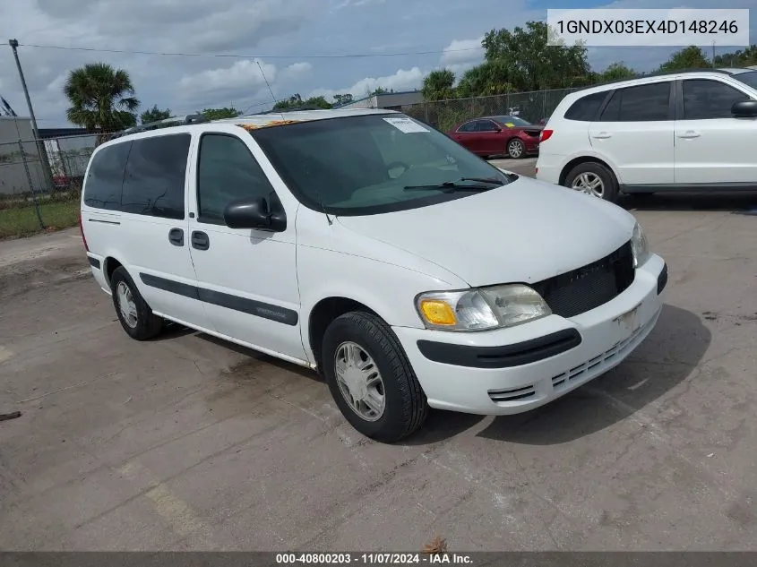 2004 Chevrolet Venture Ls VIN: 1GNDX03EX4D148246 Lot: 40800203